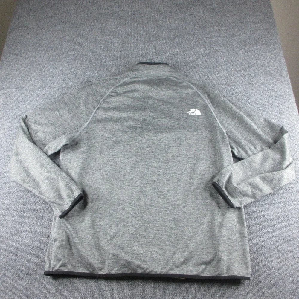 The North Face Pullover Mens 2XL Gray Fleece 1/4 Zip‎ Raglan Outdoor Hiking